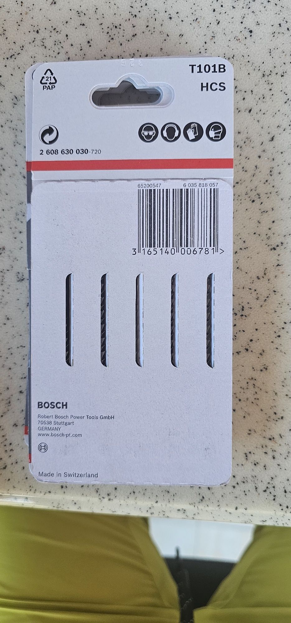 Ножове за прободен трион Bosch 5 броя в комплект