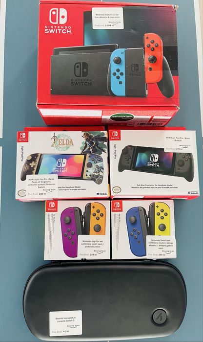 Nintendo Switch cu Jocurii și Accesorii Noi