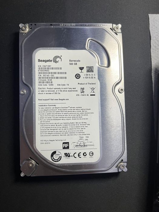 жёсткий диск Seagate 500GB 500гб