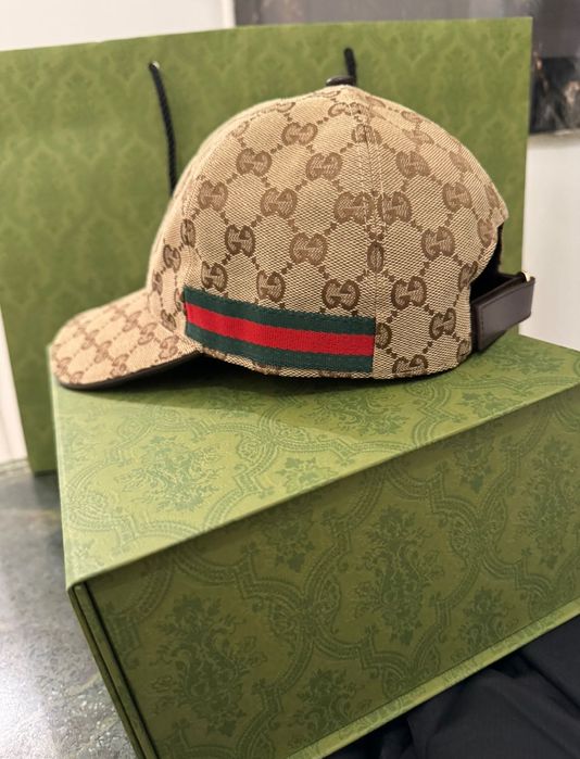 Sapca originala Gucci bej nouă cu factura
