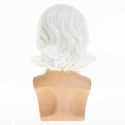Нова Бяла мъжка перука с вълниста коса cosplay парти Хелоуин карнавал