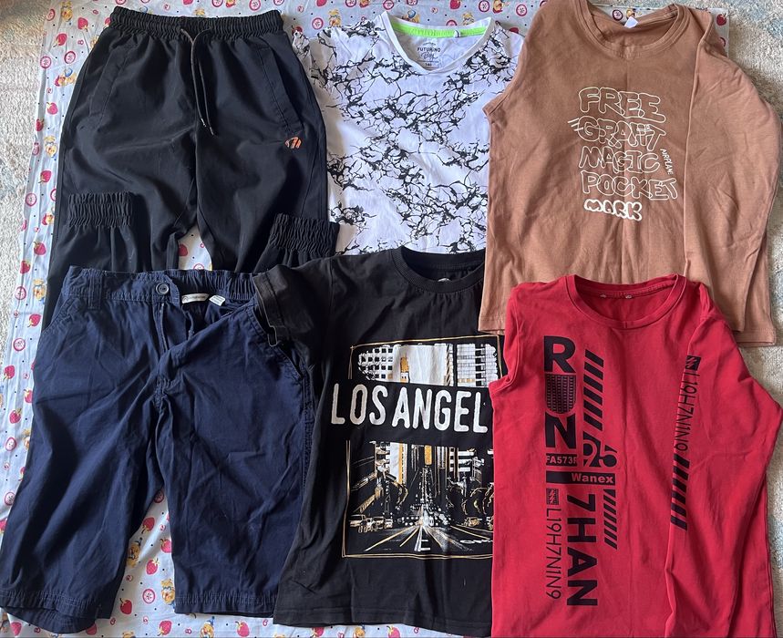 Пакет осенних брендовых вещей на мальчика, 140 см, 9-10 лет