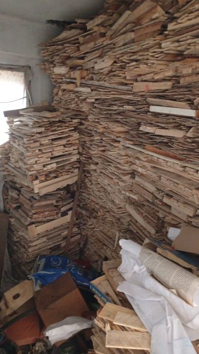 Дрова от ящиков на растопку