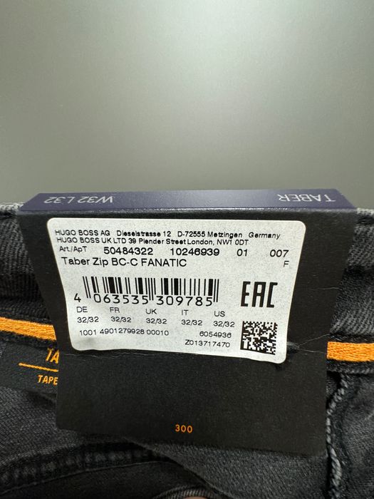 Blugi Hugo Boss originali, slim fit, mărimea W32 L32