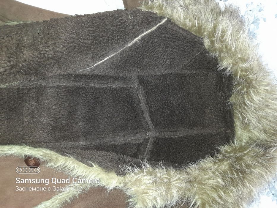 Дамско кожено палто