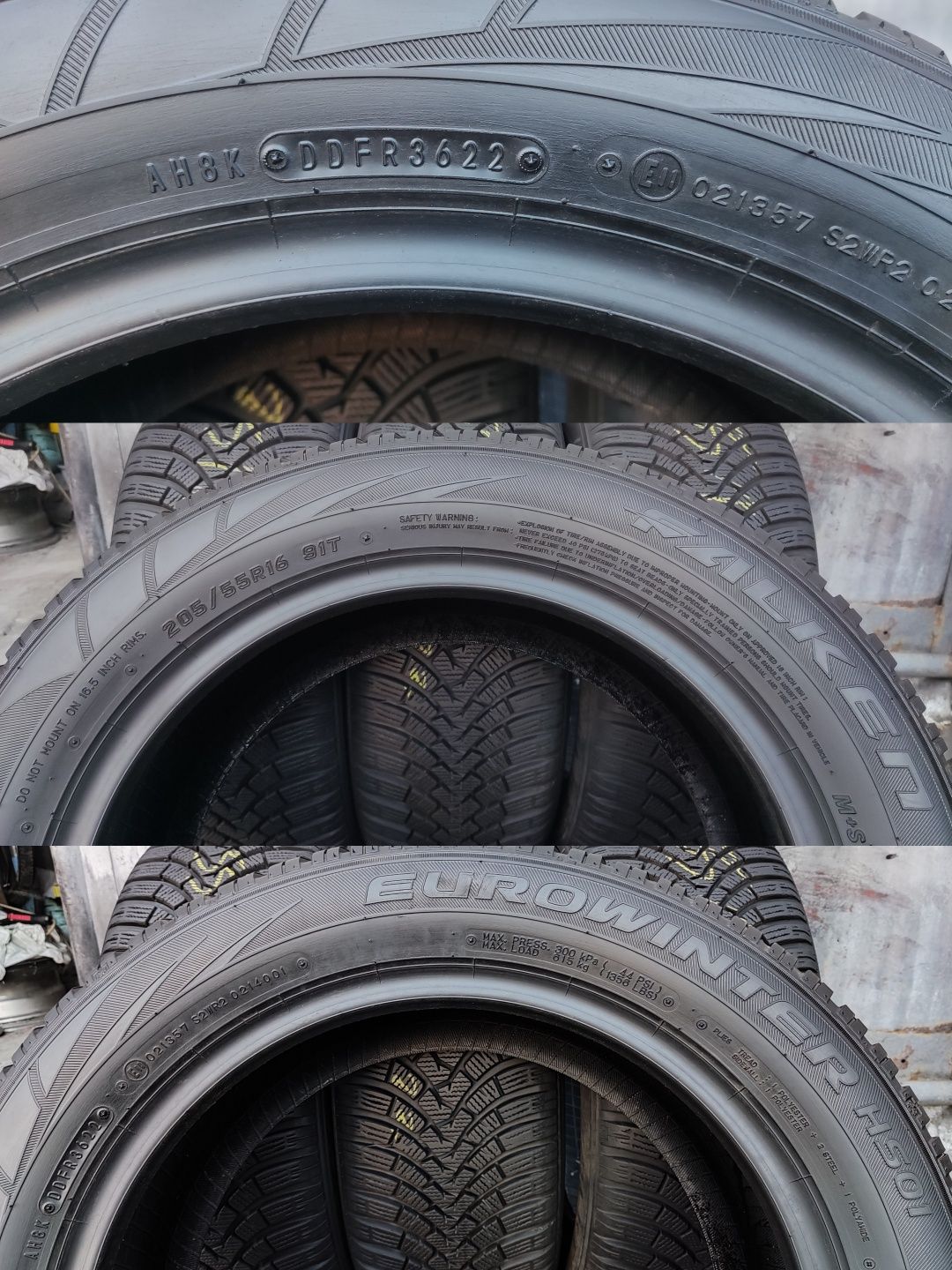 4бр. зимни гуми 205/55/16 Falken EuroWinter , dot22
dot22
9mm
Много до