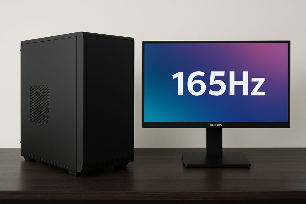 PC Gaming + Monitor Philips 24" 165Hz – Ryzen 5 5600X, RTX 2070 Super