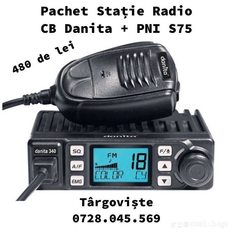Pachet Statie CB +Antena CB ML 70/100/48/calibrare