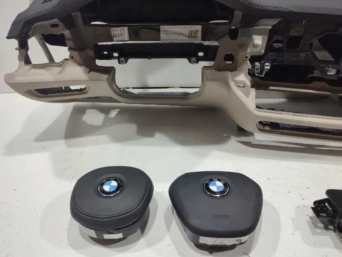 BMW G20 plansa bord cusatura 2 culori HUD - set centuri - airbaguri