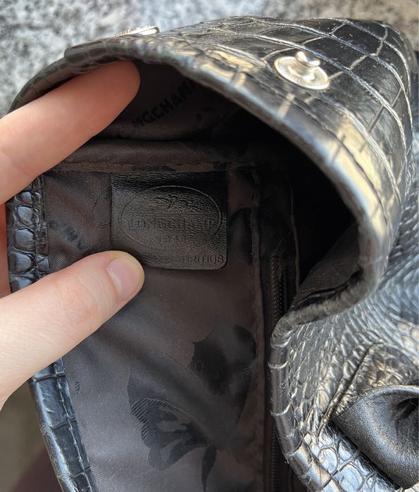 Geantă Longchamp piele de crocodil