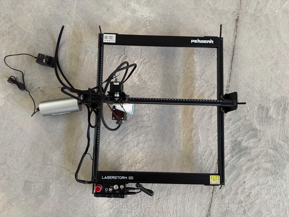 Laser Engraver Pergear LaserStorm S5, Air Assist, Rotary, pat fagure,