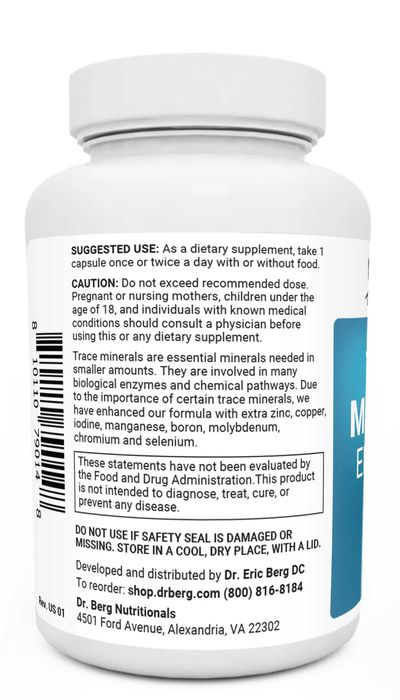 Dr Berg Trace Minerals Enhanced Complex Dr. Berg  микроэлементы