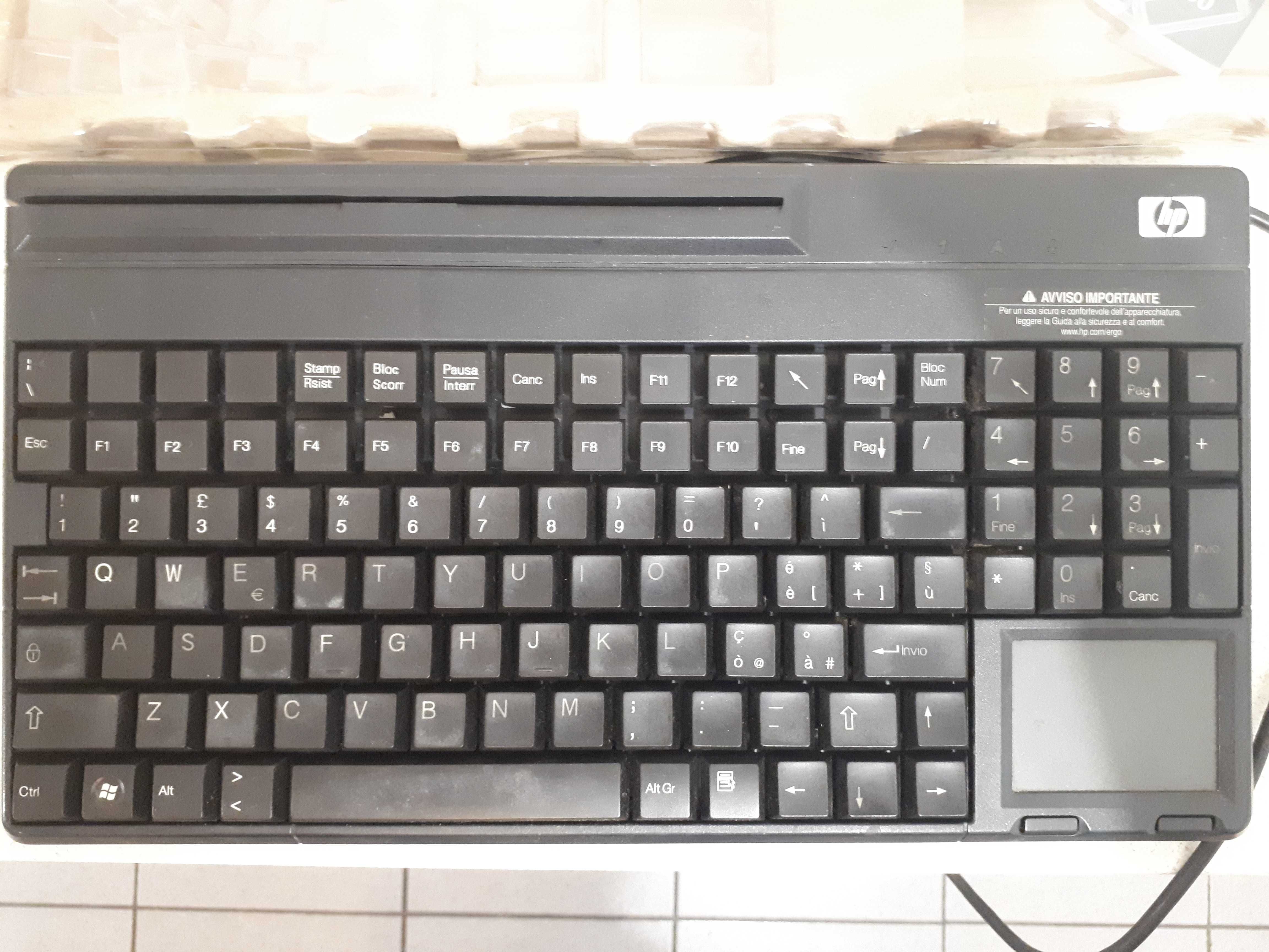 tastatura POS HP USB keyboard cu fir