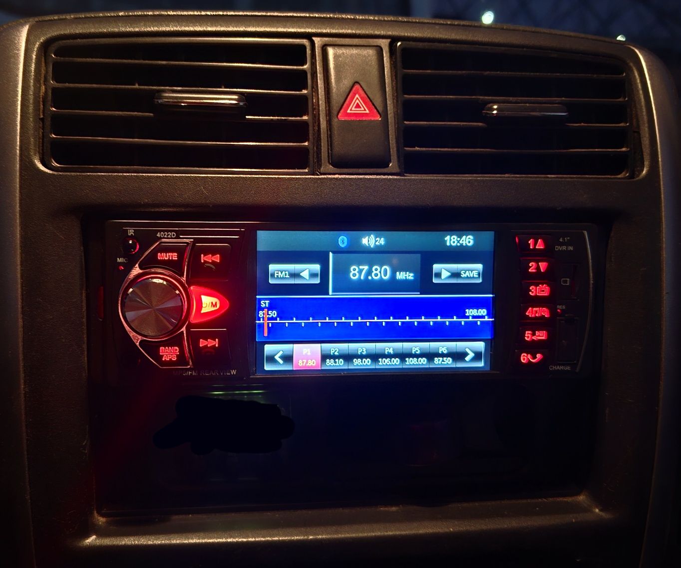 Radio NOU casetofon 1DIN auto cu ecran, Bluetooth, cameră marsarier