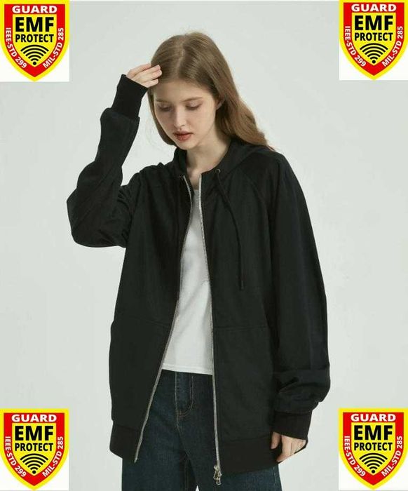 Екраниран Суичър от Сребърни Нишки Защита от Електромагнитно Излъчване