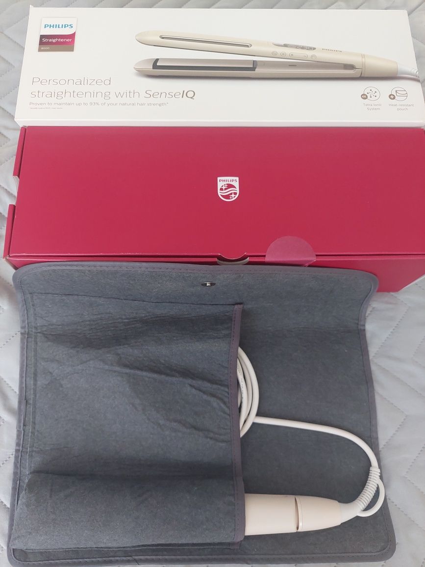 Преса за коса Philips SenseIQ Series 8000 BHS838/00, Сензор SenseIQ, 2