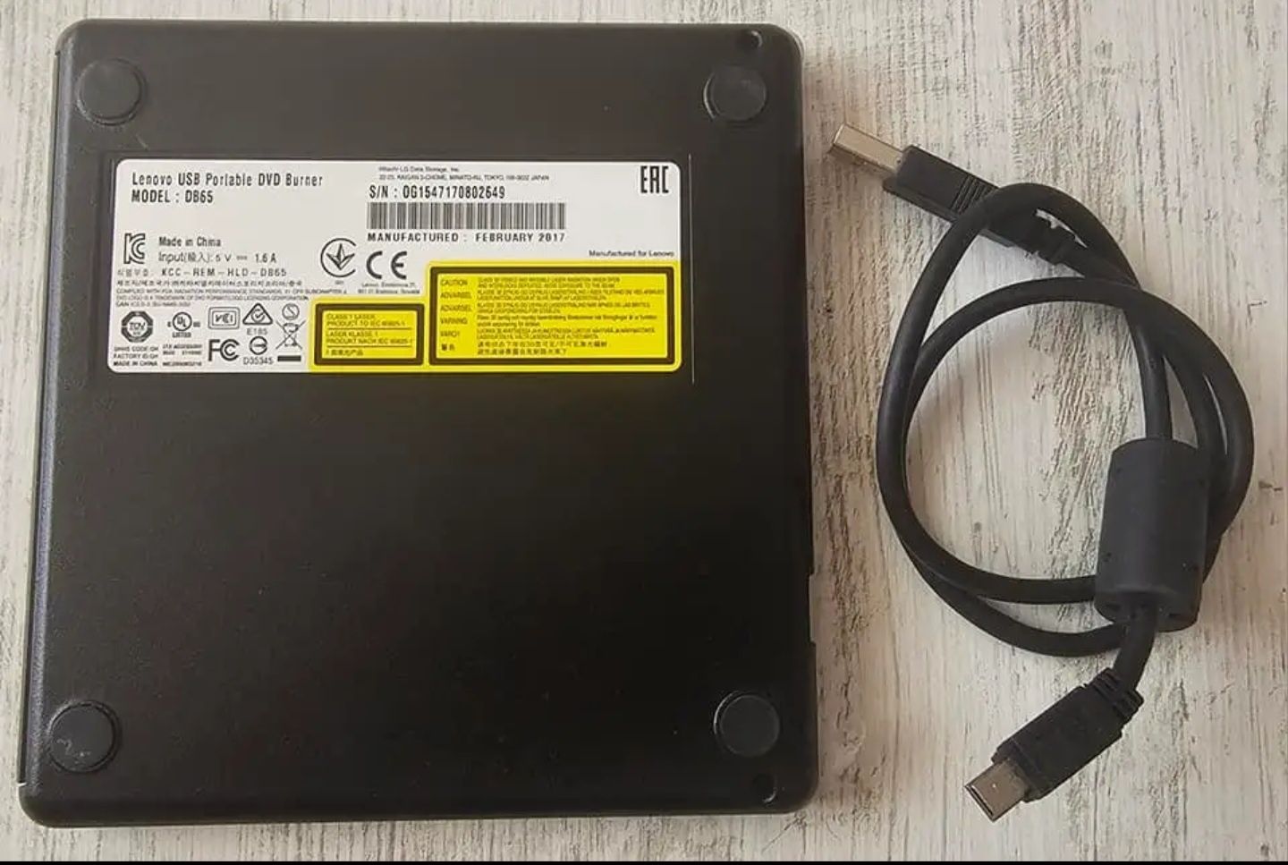 Lenovo Portable Burner Slim DB 65 Black