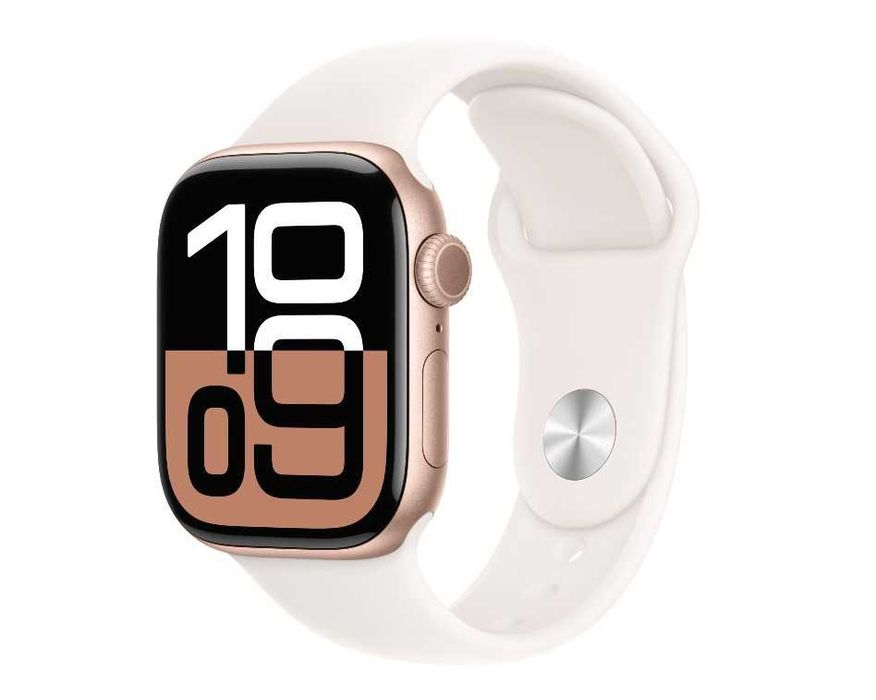 Чисто нов Apple Watch S10 42 mm Rose Gold + 24 месеца гаранция Yettel