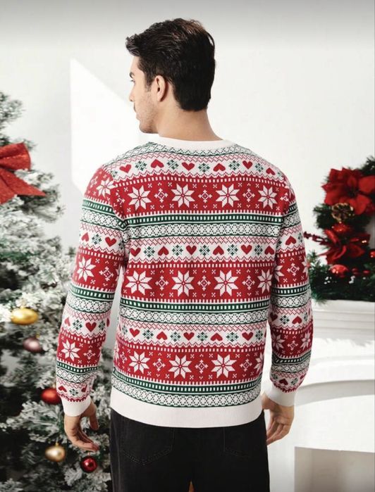 Мъжки коледен пуловер