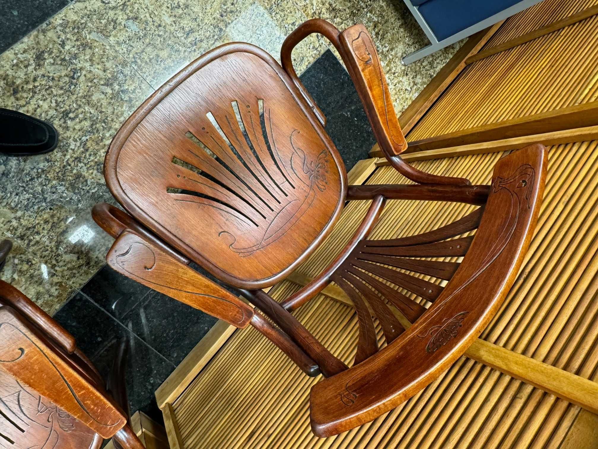 Столове с подлакътници Thonet, Model 221, Vienna Secesion, 1910'