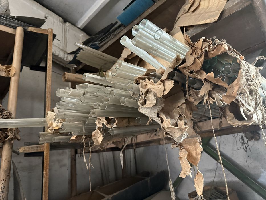 Трубка стеклянная, кварцевая