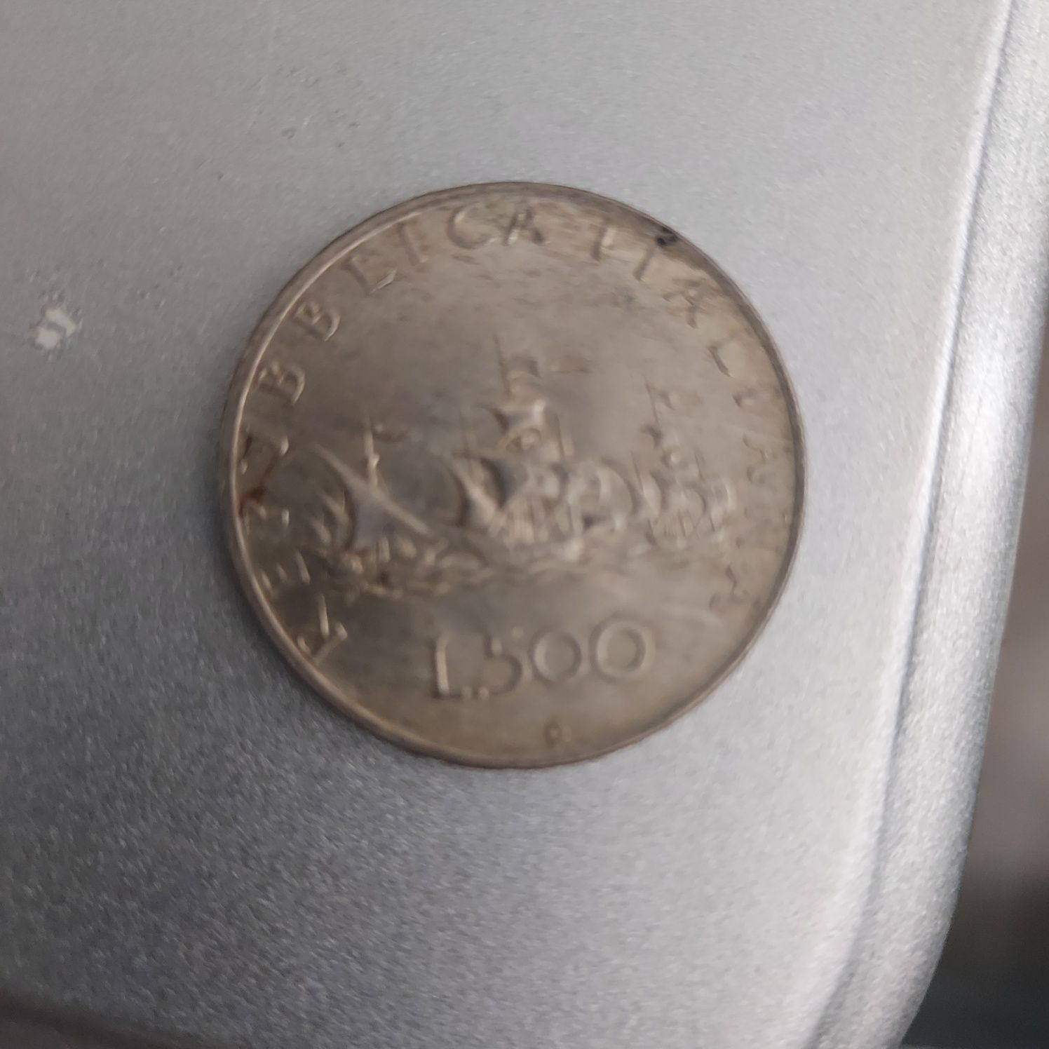 Moneda argint Italia 1958