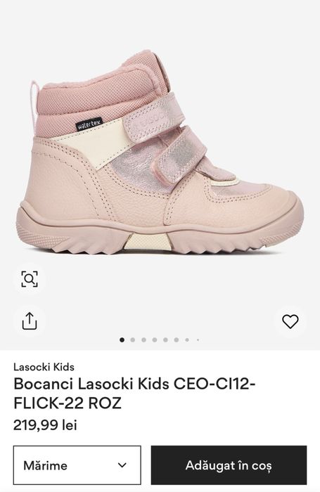 Vand bocanci noi fetite marimea 22-23