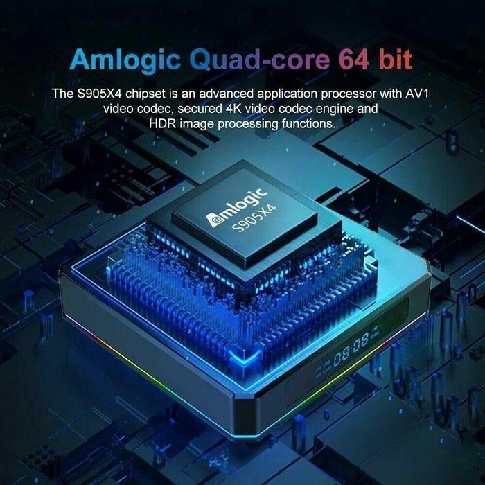 Продавам Android TV Box x96 x4 4GB RAM/64GB eMMC/8K с IP ТЕЛЕВИЗИЯ