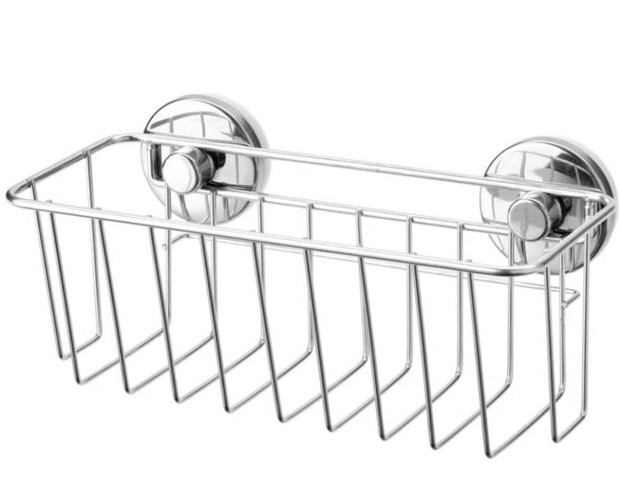 IKEA – 1 bucată Coș zincat cu ventuze Krokfjorden | 24x11cm | NOU |