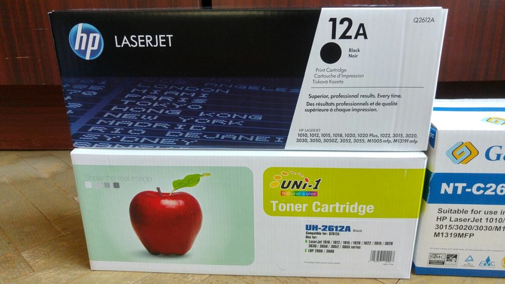 Тонер касети чисто нови за HP принтери