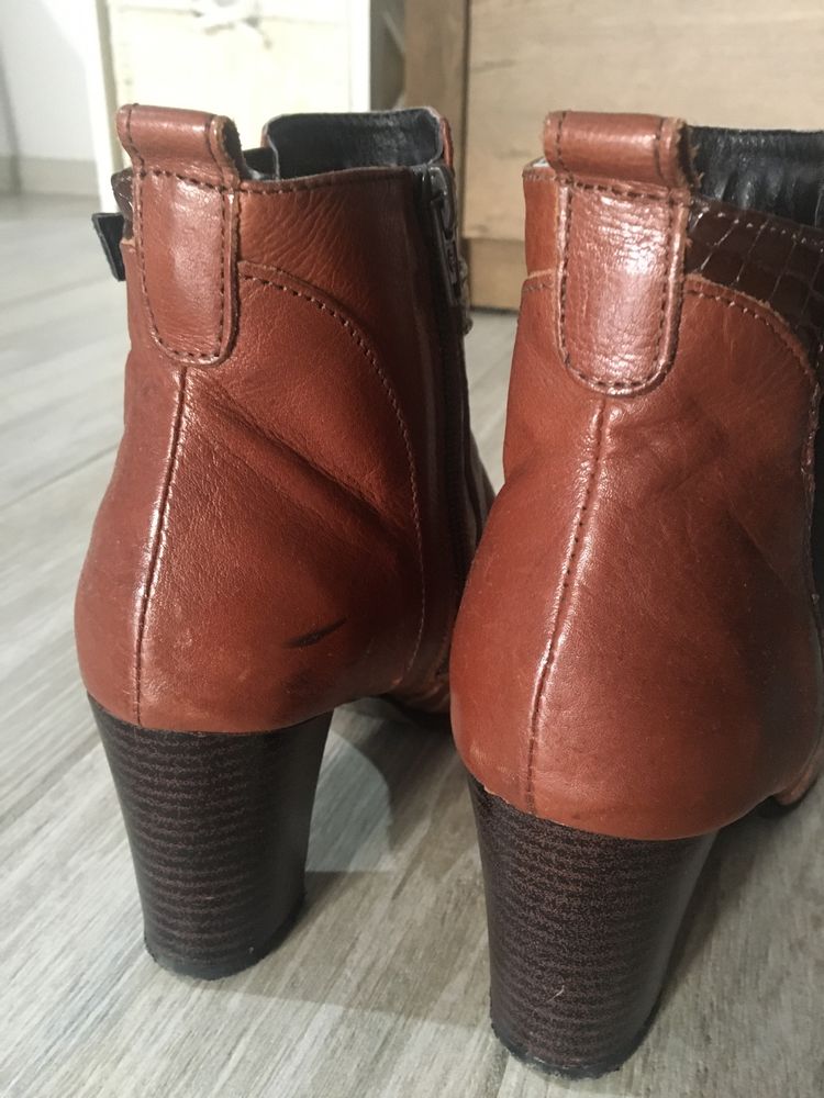 Botine comode din piele