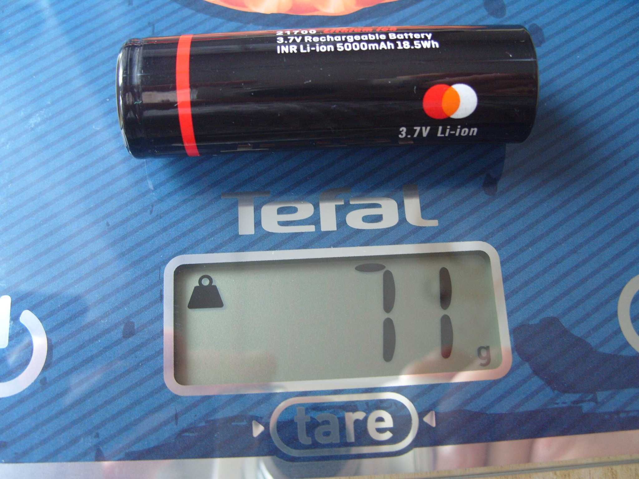 Презареждаеми Li-ion батерии "Soshine", 21700, 3.7V, 5000mAh
