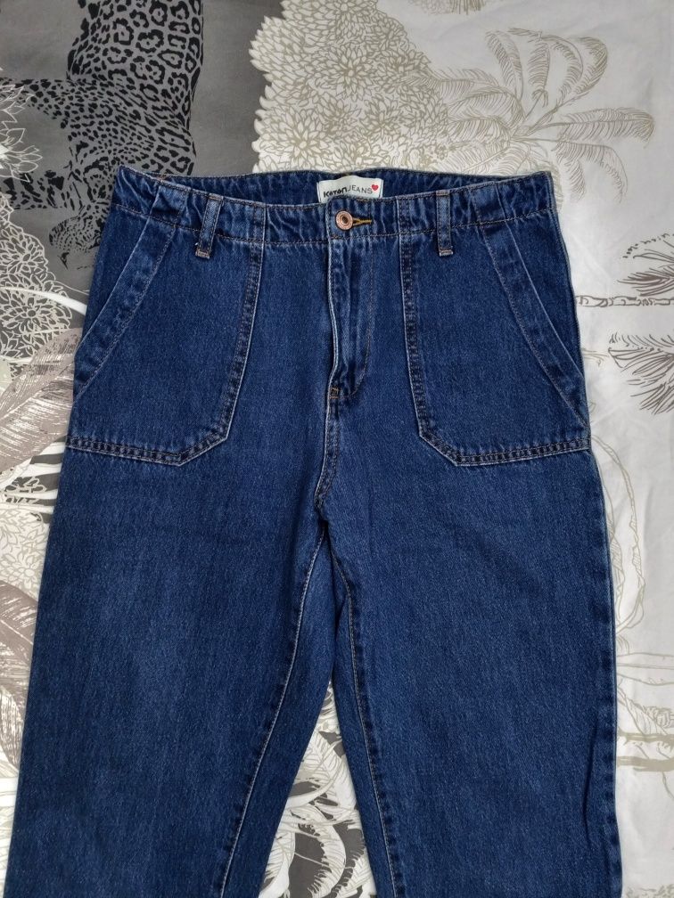 Blugi Kotton Jeans Jeansi Denim 36 S Jogger