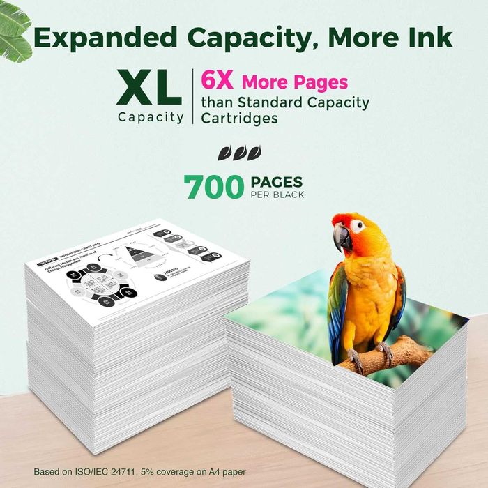 Мастилени касети COLORETTO 305XL, 2 броя черни, за HP Envy, Envy Рro