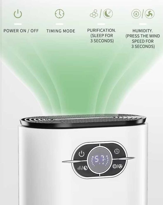 Обезвлажнител Абсорбер сешоар за влага, въздух Влагоустойчив 1.2 литра