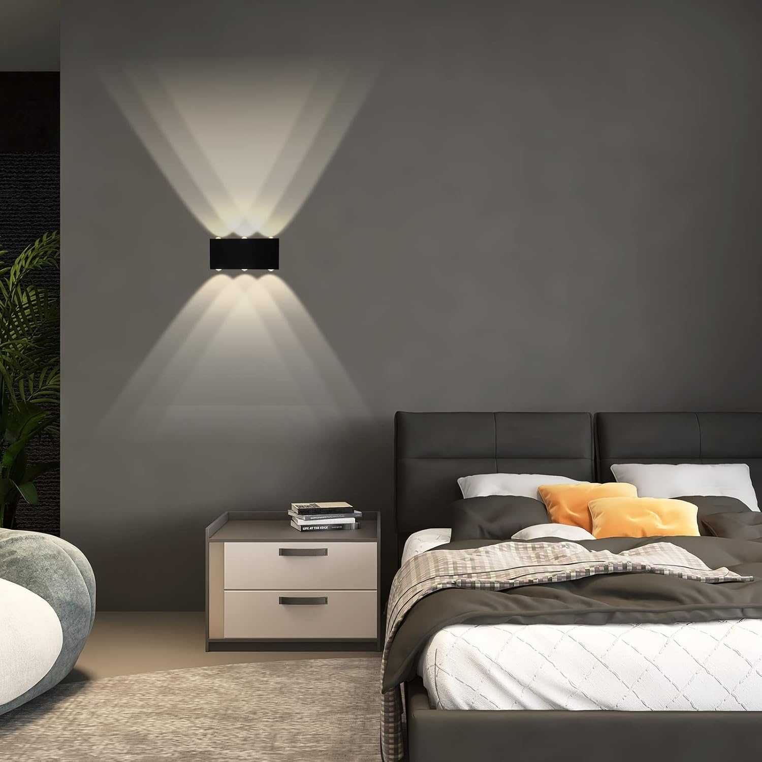 НОВА! USB LED стенна лампа, димируема, магнитна, 6W, 4000mAh