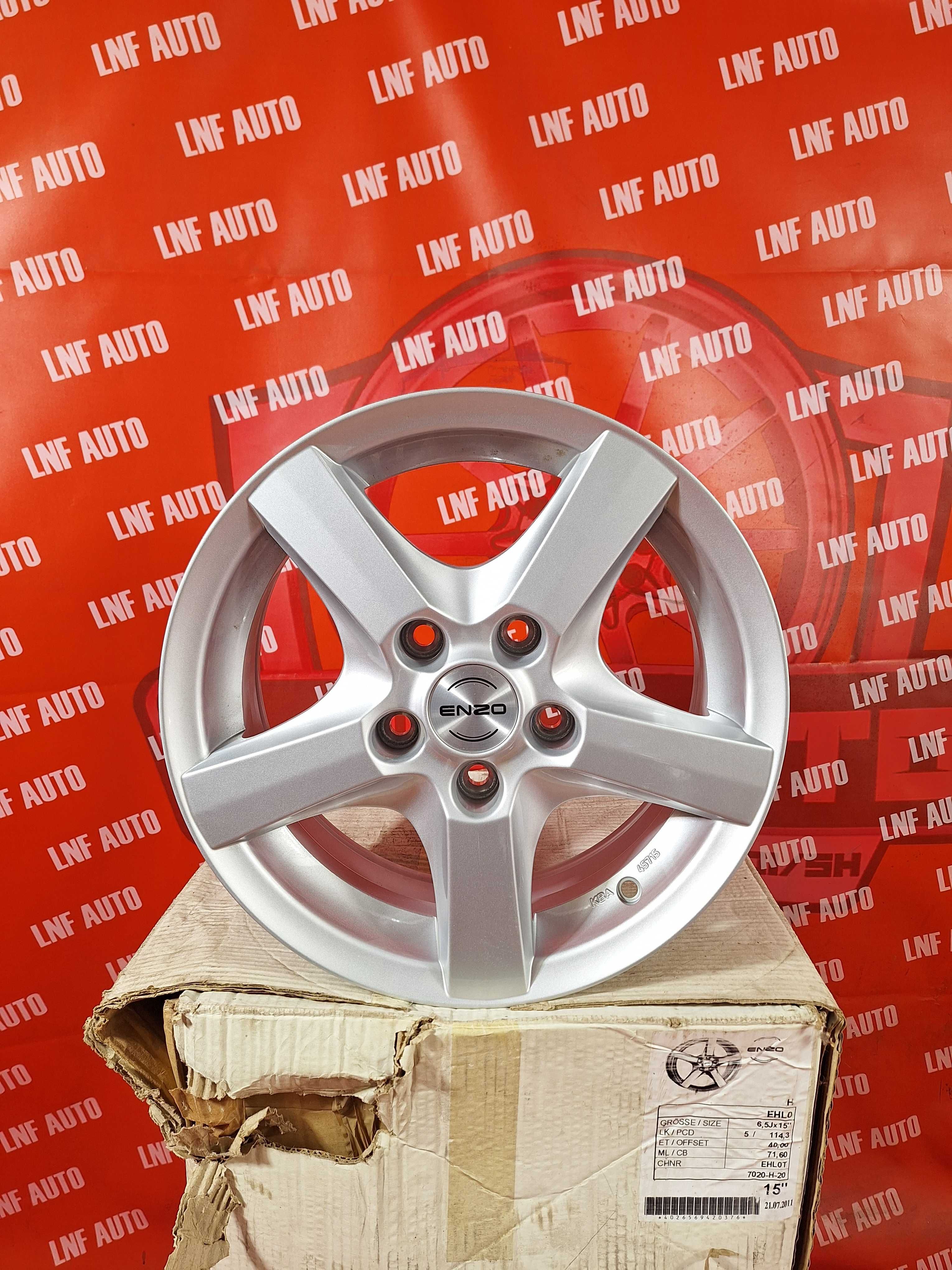 Jante Aliaj 5x114.3 15'' Hyundai I30 Kia CEED Mazda Toyota 6.5j ET 40