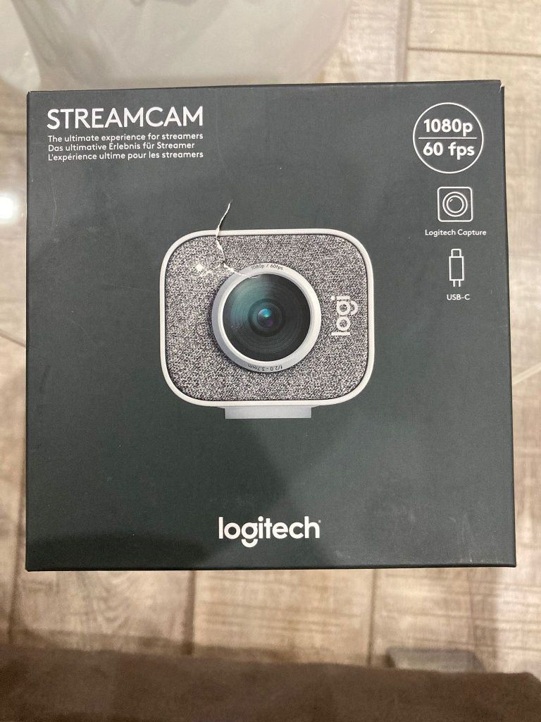 Camera Logitech StreamCam 1080p Full HD sigilata