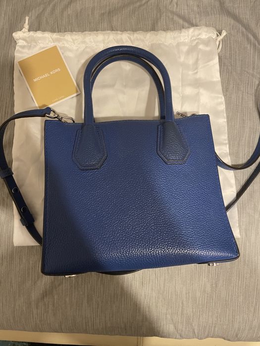 Geanta Michael Kors Mercer studio small electric blue noua cu eticheta