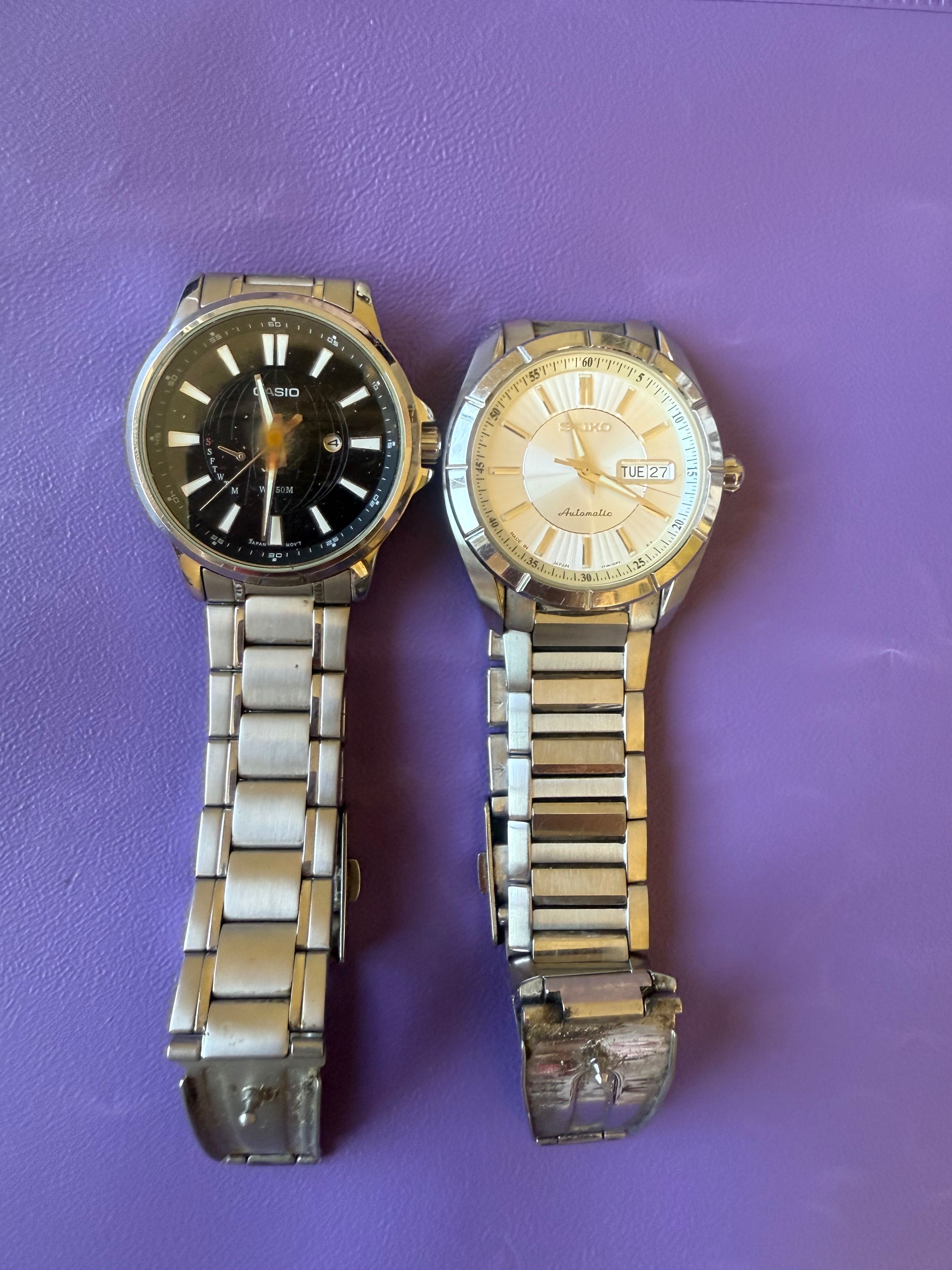 За части Seiko и Casio мъжки часовници