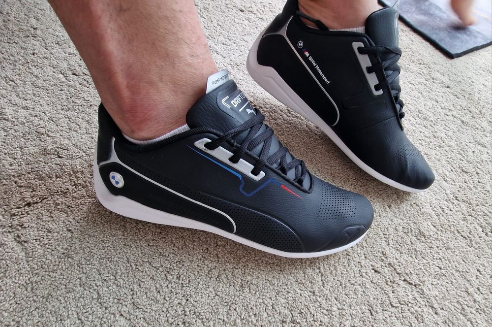 Adidasi Puma Originali Factura Puma BMW Ferrari Alb Drift cat 8 Delta