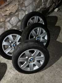 Продавам 4 броя Джанти 16/за BMW, с хубави летни гуми