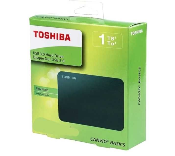Външен хард диск Toshiba Canvio Basics, 1TB, USB 3.0