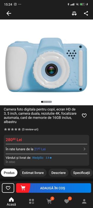 Camera foto digitala copii