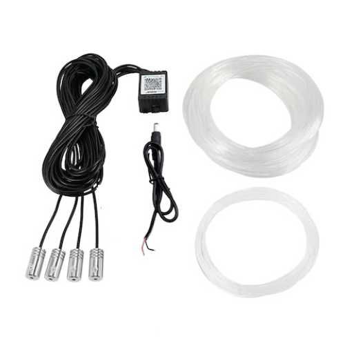 LED светление за кола, светлини за интериор, iOS и Android, 12V, RGB