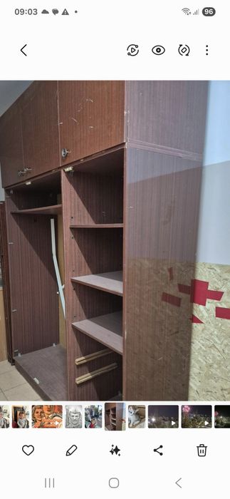 Шифоньер трехстворчетый с антресолью