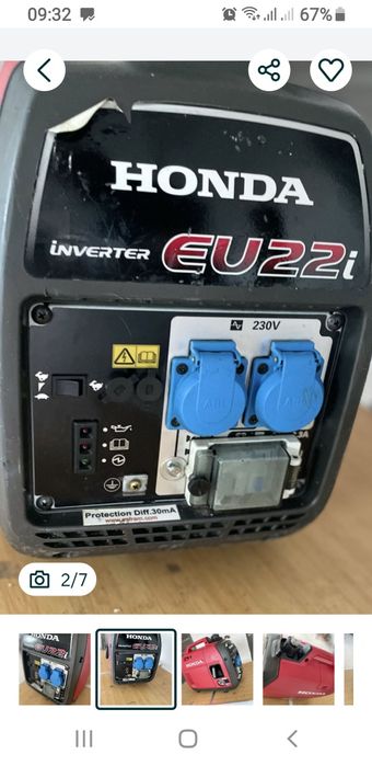 Generator honda eu 22i