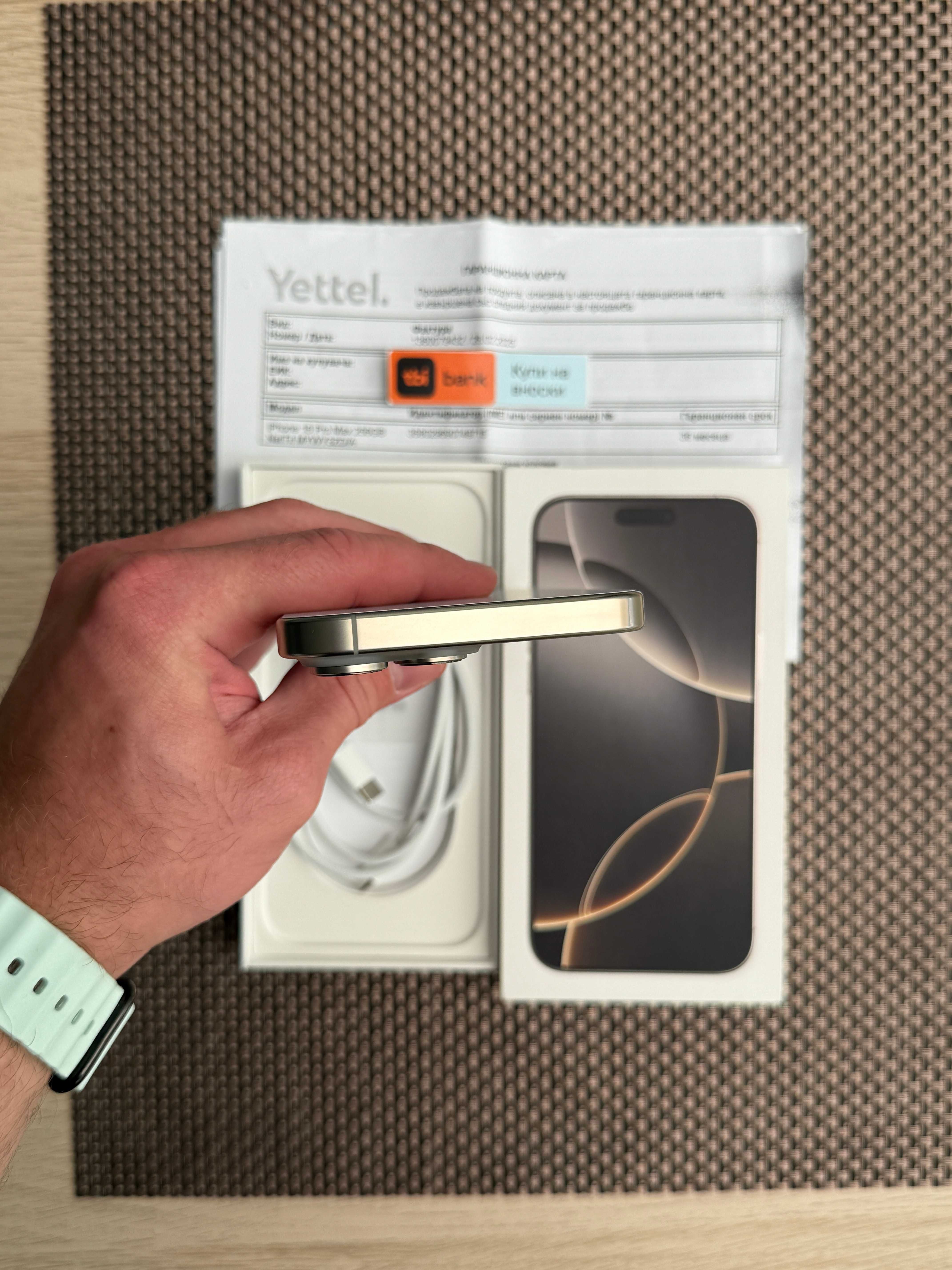НОВ! 36М ГАР. iPhone 16Pro Max Лизинг от 84лв/м Natural Titanium 256GB