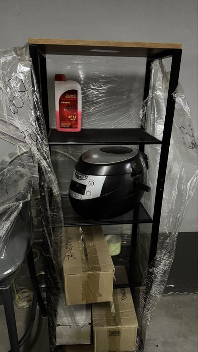 Стеллаж в черном цвете