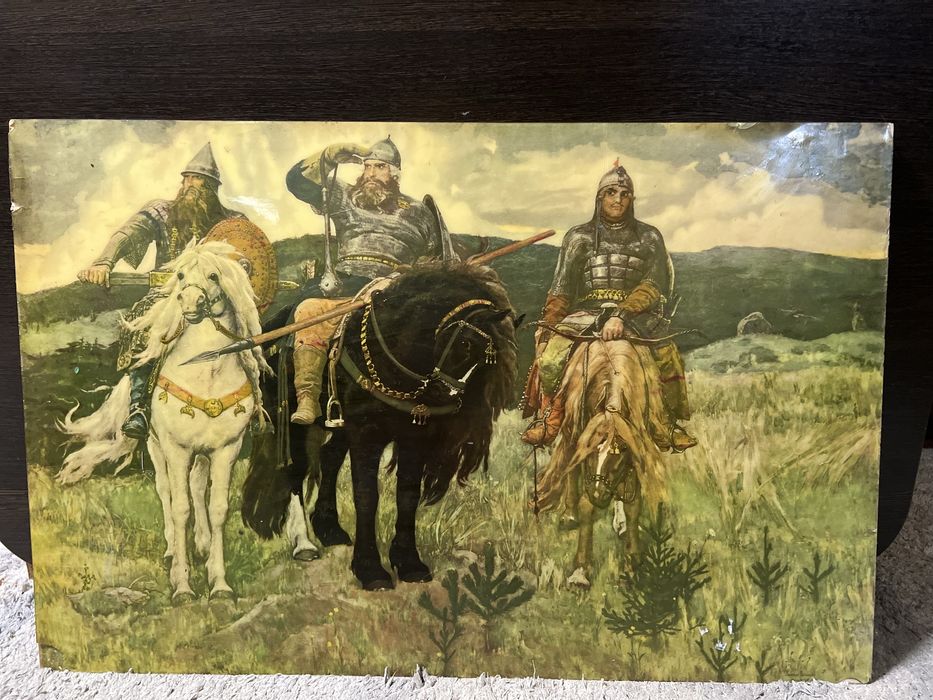 Картина три богатыря размер 70 на 50